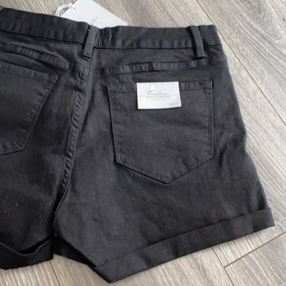 Black distressed Kancan shorts size 13/30 - Picture 5 of 6